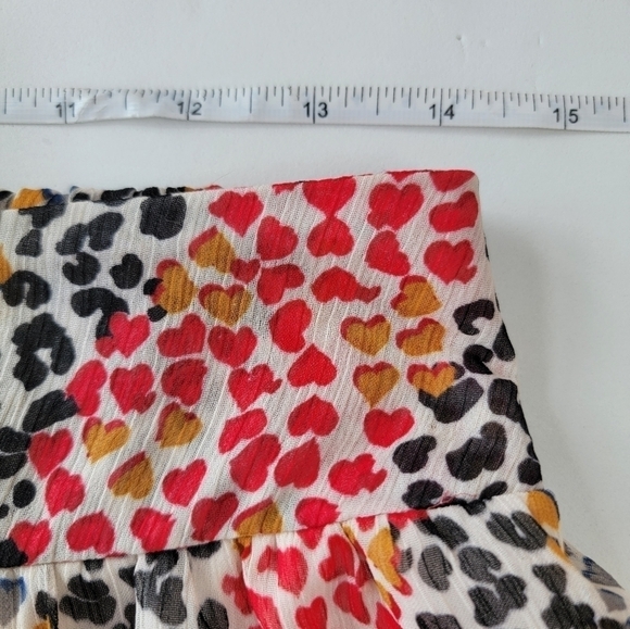 Mimi Chica Cheetah Tiered Mini Skirt Size Small - Picture 6 of 7